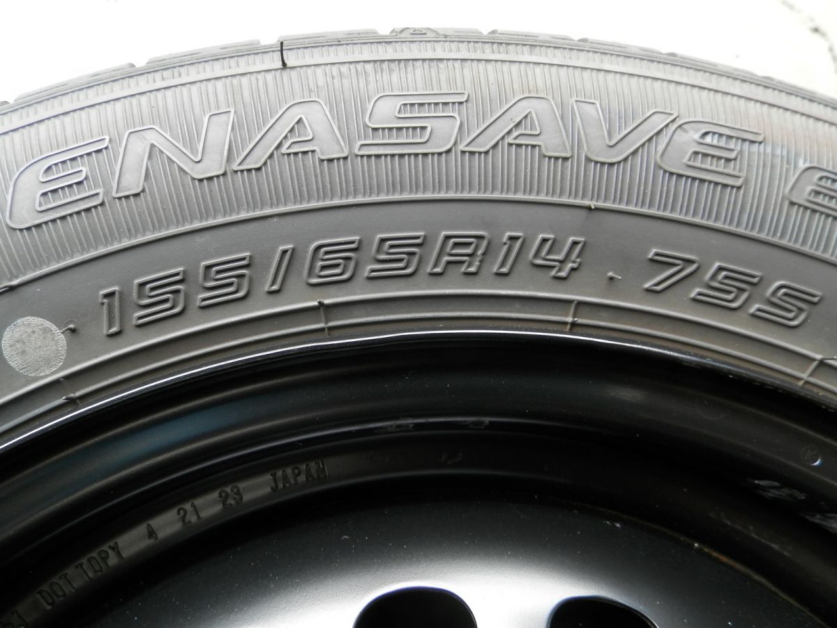 ホンダ N-BOX 14インチ 純正スチールホイール付ラジアルタイヤ 4本SET 155 65R14 製 4.5Ｊ 4H 100 55φ 夏タイヤ FFCRYSTALESIA_COM