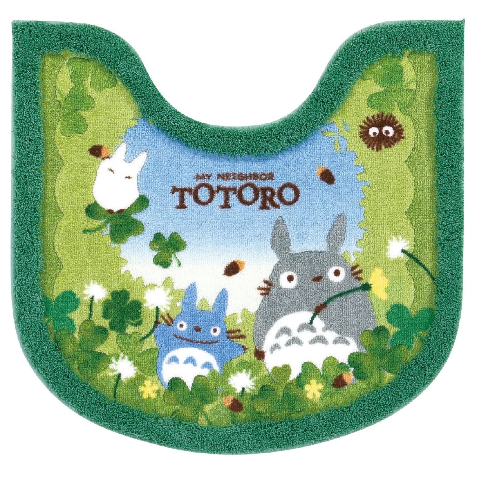 【迅速発送】センコー となりのトトロ あおぞらどんぐり トイレマット 約58×60cm グリーン キャラ トトロ 日本製 抗菌 防臭 34755