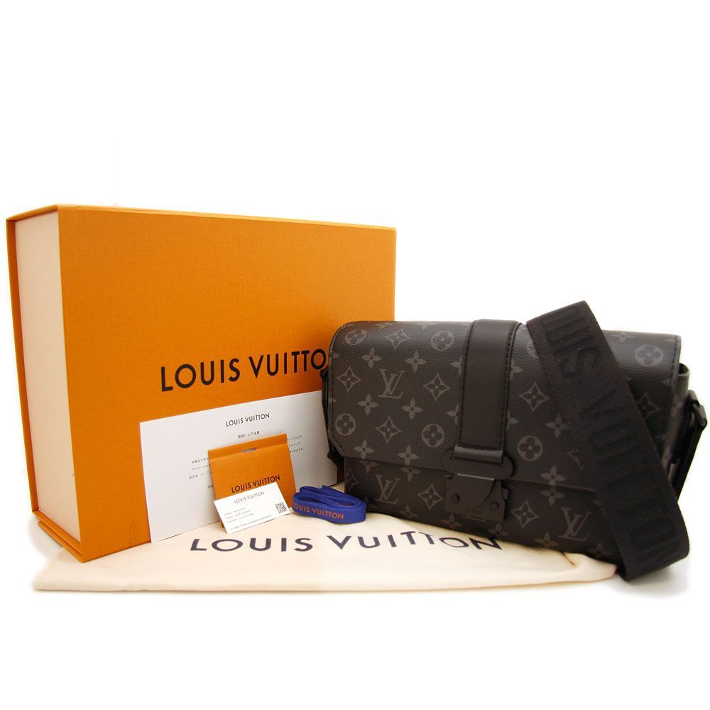 LOUIS VUITTON ルイ・ヴィトンレザー メッセンジャーバッグ ほぼ未使用】LOUIS VUITTON ルイヴィトン ショルダーバッグ モノグラム