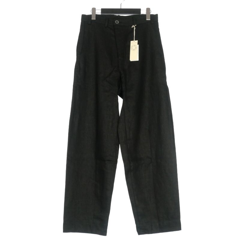 ヤンヤンヴァンエシュ JAN JAN VAN ESSCHE TROUSERS#72 CHINO STYLE TROUSERS ヘンプトラウザーズ パンツ XS ブラック 黒