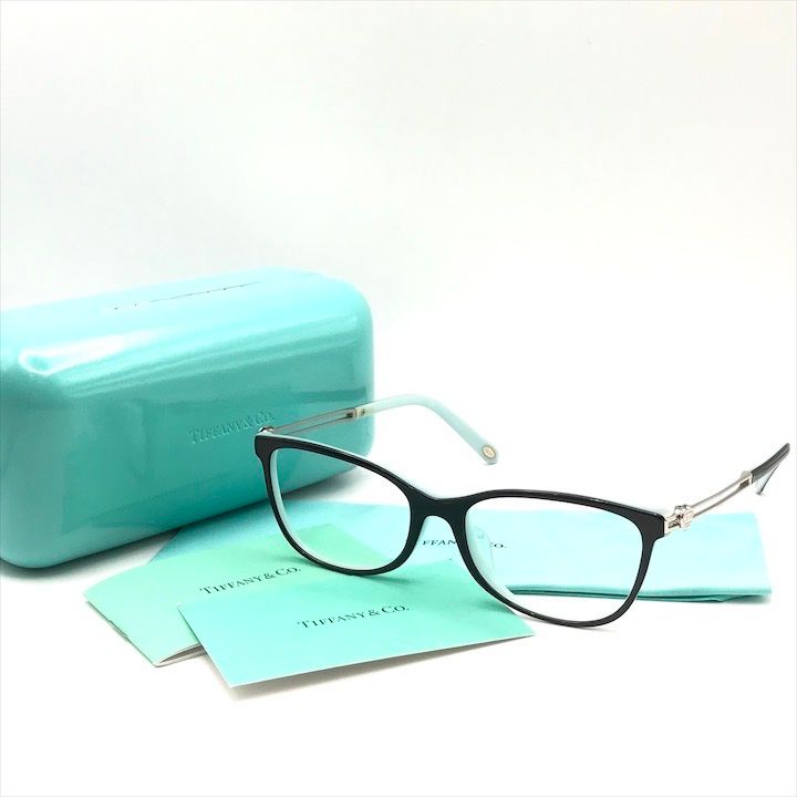 Tiffany＆Co. ティファニー サイド ハート レンズ無し メガネ アイウェア 伊達メガネ ブランド ファッション小物 ブルー k 5905