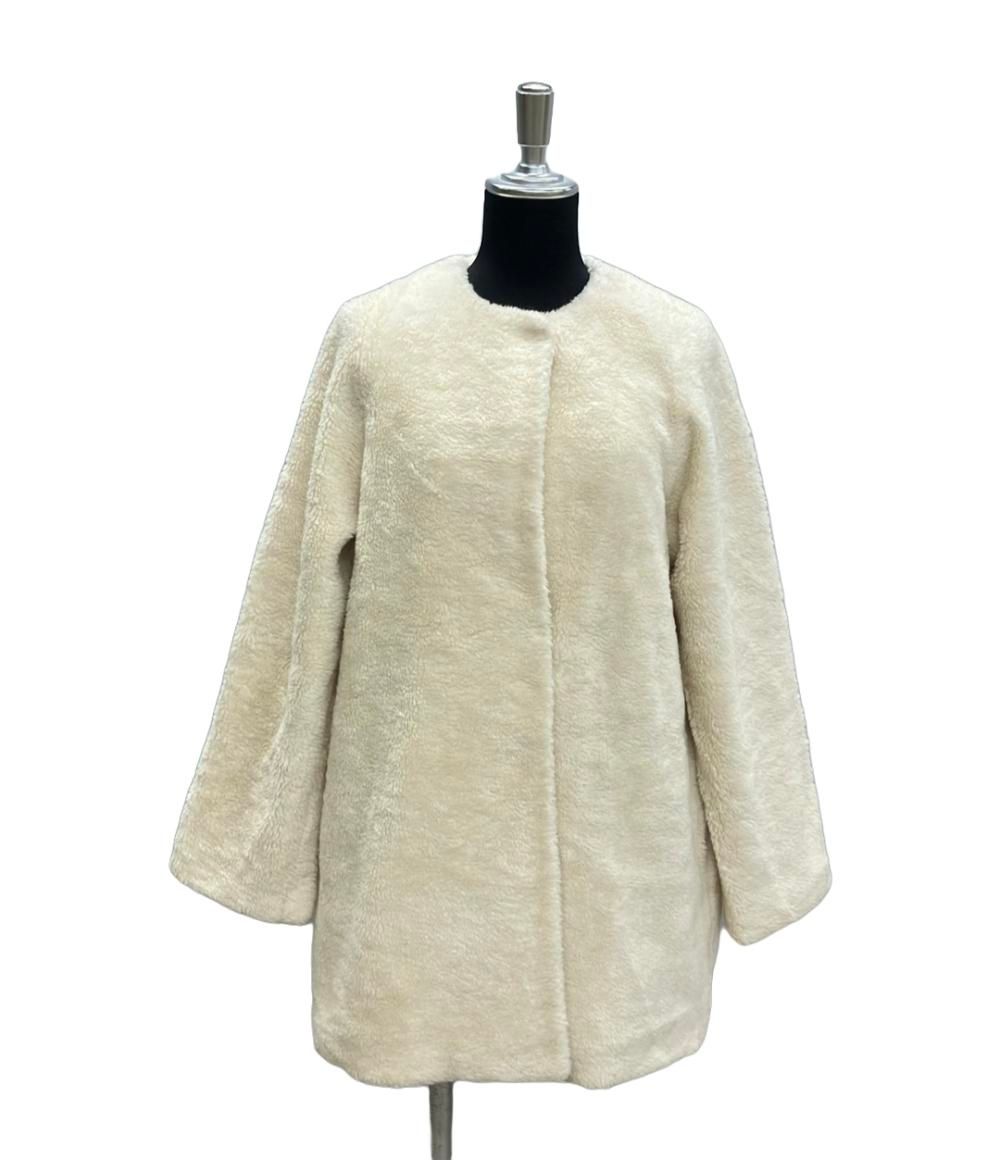 プリスティン PRISTINE ノーカラーボアジャケット レディース M プリスティン ノーカラーボアジャケット レディース SIZE M (M