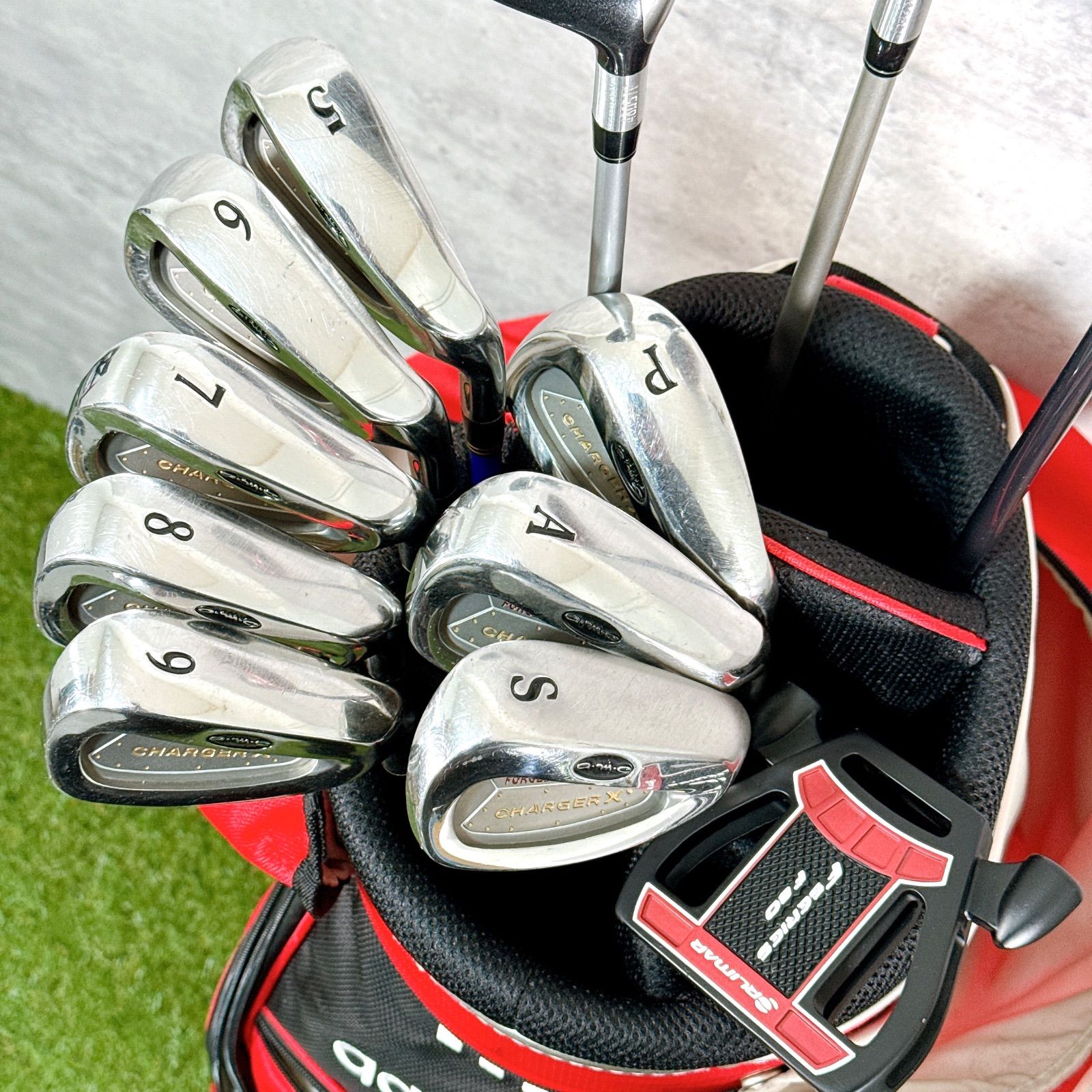 初心者　メンズ　右利き用　15本　ゴルフセット　フレックスR キャディバッグ付き 初心者 メンズ 右利き用 15本 ゴルフセット フレックスR キャディ