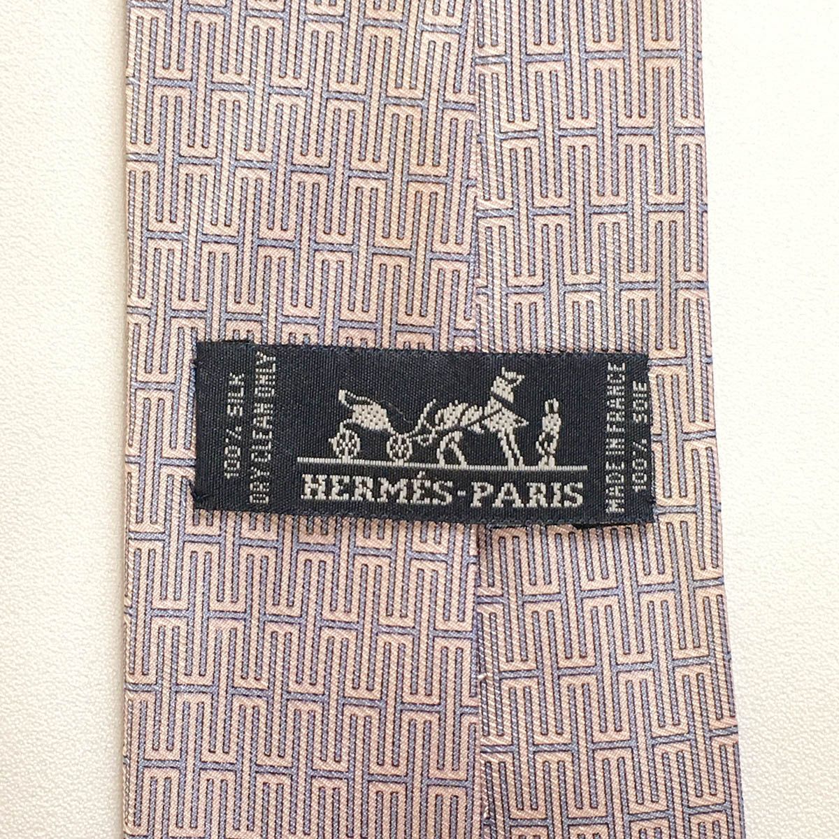 エルメス HERMES ネクタイ シルク100% フランス製 ライトピンク H柄 エルメスH柄 ピンク メンズ ネクタイ HERMES – 銀蔵オンライン
