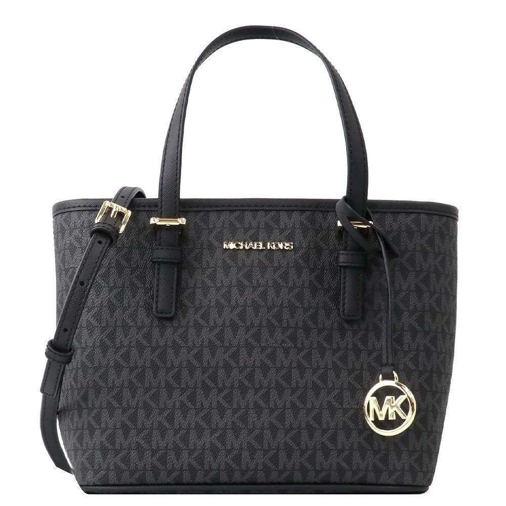 MICHAEL KORS トートーバッグ 35T9GTVT0B シグネチャー 2way ミニバッグ レディース BLACK ブラック S 並行輸入品