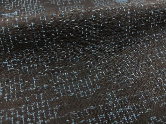 平和屋着物○結城紬 100亀甲 枝花文 正絹 逸品 CAAS6779yc