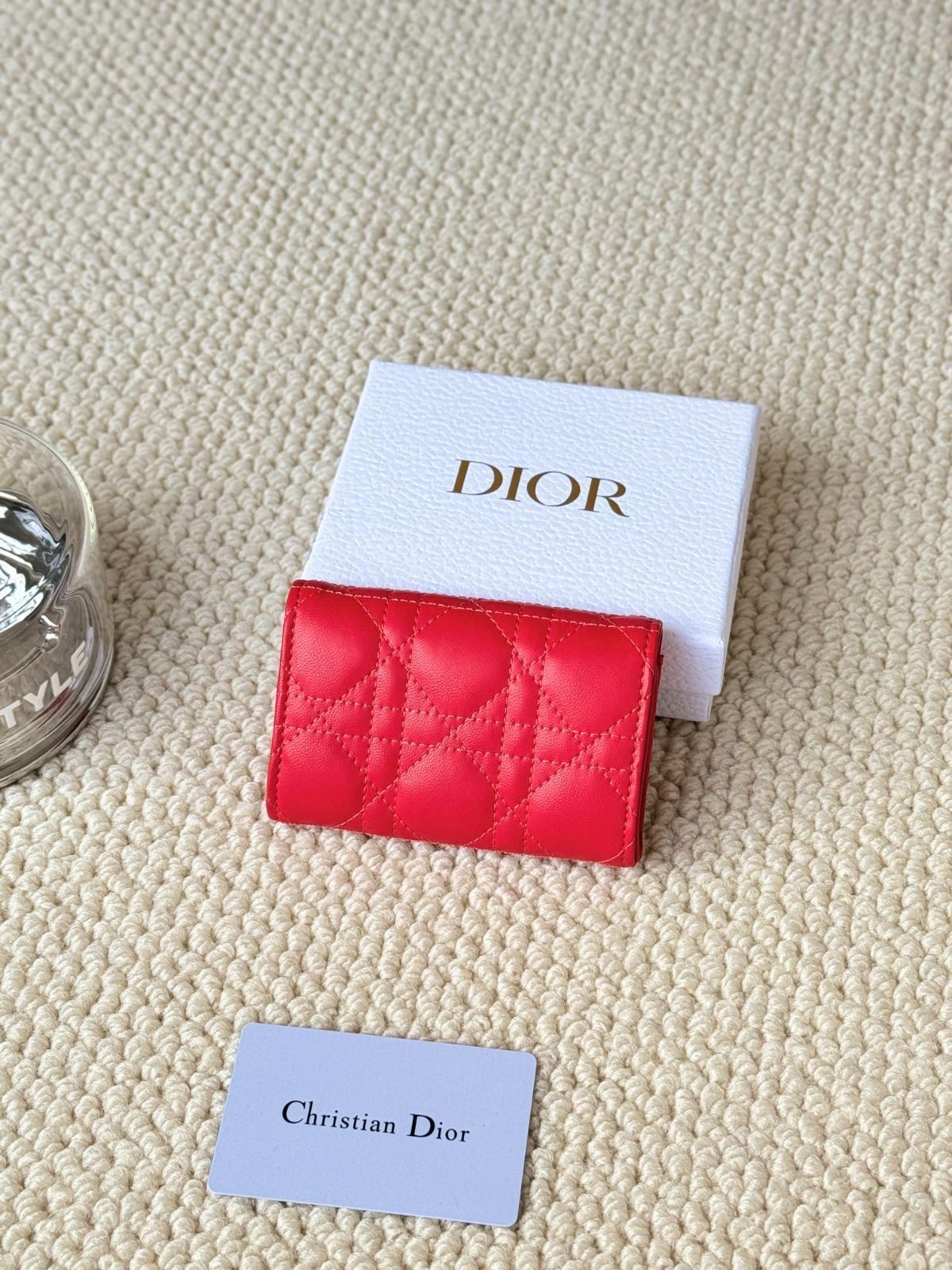 今日特価】My Dior Glycine ウォレット, ラズベリーピンク, 藤の