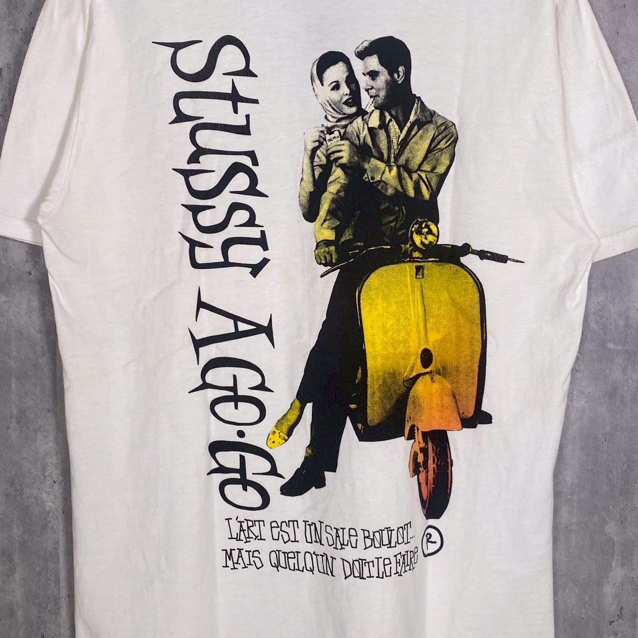STUSSY』ステューシー (M) ローマの休日 半袖Tシャツ - メルカリ