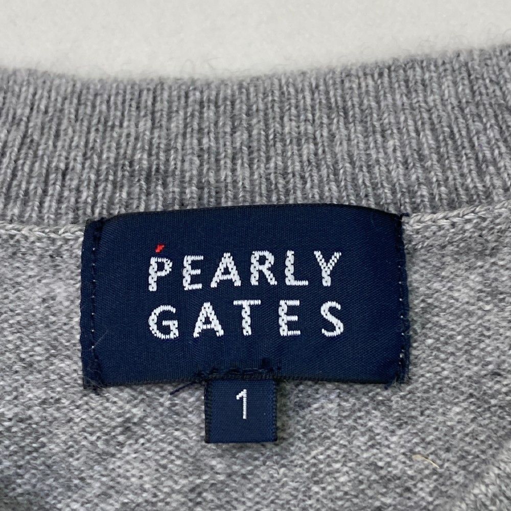 サイズ：1 PEARLY GATES パーリーゲイツ 2023年モデル カシミヤ クルー