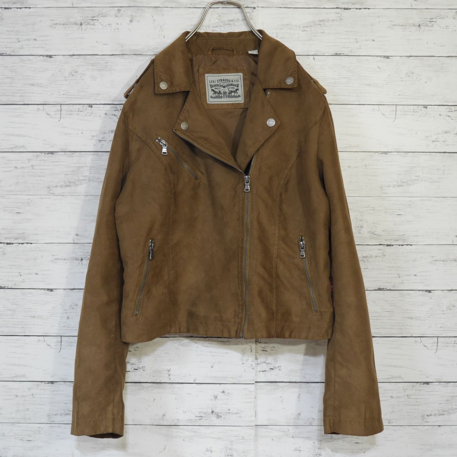 美品 Levi's リーバイス フェイクスエード フェイクレザー