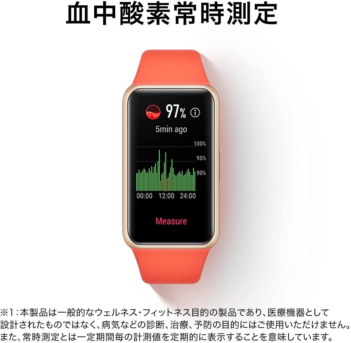 HUAWEI Band 6 ファーウェイ スマートウォッチ 本体日本語表示対応