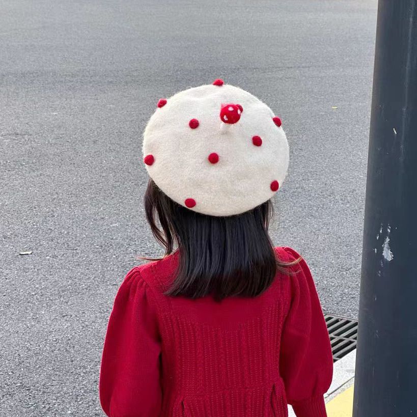 ベレー帽 キッズ ニット帽 キャップ 子供 子供帽子 子供サイズ