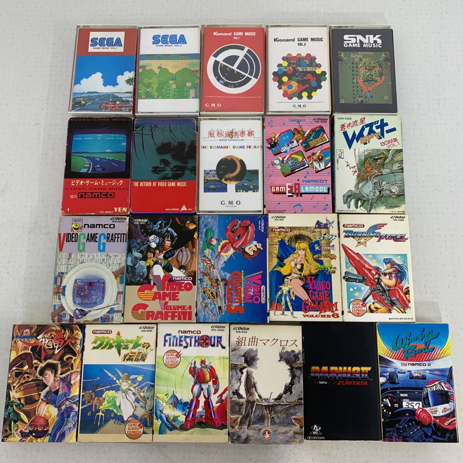 ゲーム音楽カセットテープ 21個 まとめ売り SEGA GAME MUSIC VOL.1.2ビデオゲームミュージック