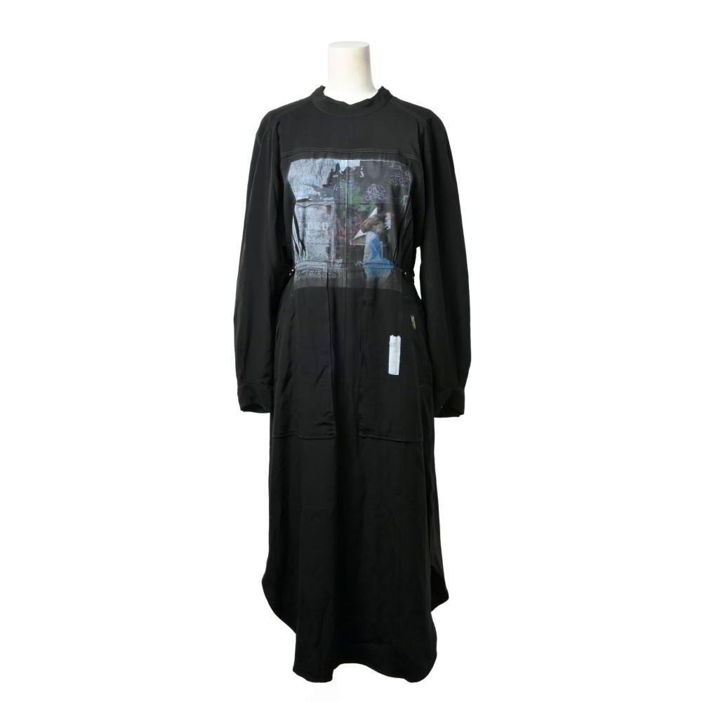 PHOTOCOPIEU プリント シルク ワンピース - メルカリ 