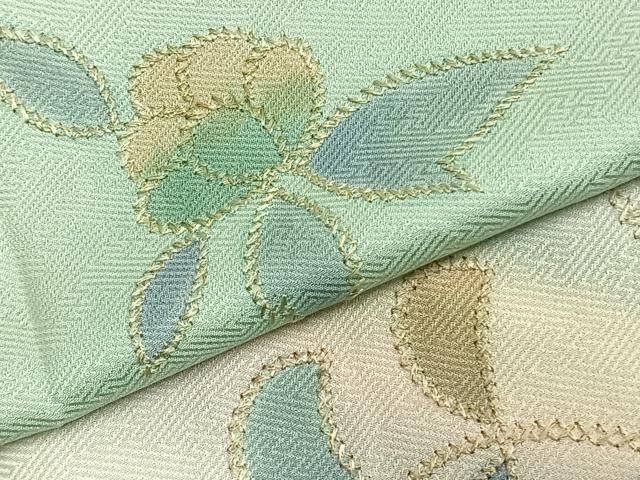 平和屋着物▽訪問着　単衣　草花文　暈し染め　金糸　正絹　逸品　AABC0515fy 平和屋着物▽訪問着 単衣 草花文 暈し染め 金糸 正絹 逸品 AABC0515fy