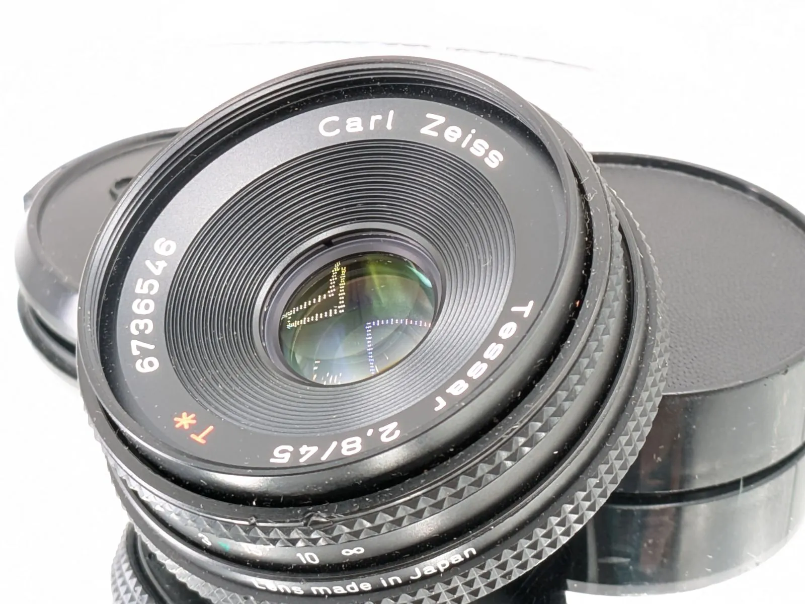 Carl Zeiss Tessar 2.8/45mmレンズ 美品 レンズ(単焦点) CONTAX Carl Zeiss Tessar 45mm F2.8 T* レンズ沼の