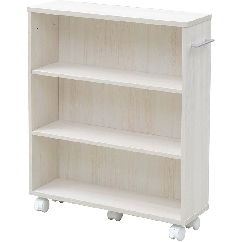 山善(YAMAZEN) 回転本棚 ホワイト 木目調 DSRR-5(JW) 山善 回転本棚 幅