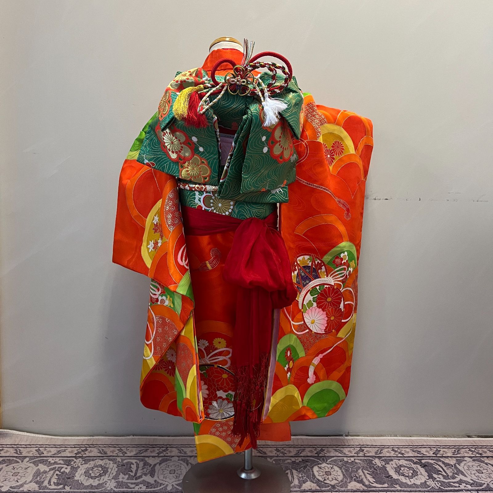 take.2456 7歳着物(オレンジ)・長襦袢のみ take.2456様専用 7歳着物(オレンジ)・長襦袢のみ - メルカリ