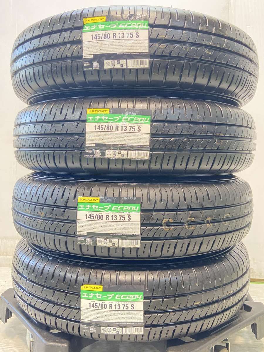 145/80R13 ダンロップ エナセーブ EC204 スズキ純正 13x4.0 100-4穴 