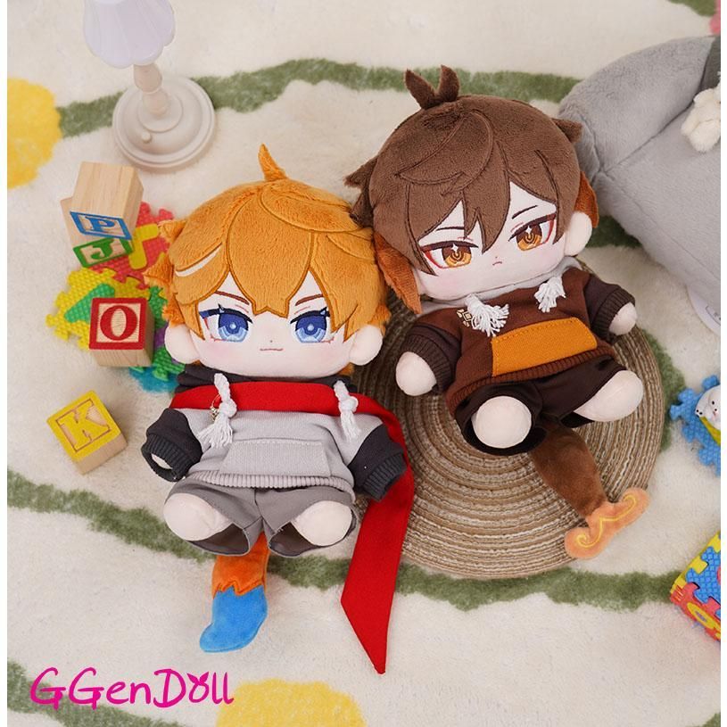 GGenDoll 原神グッズ ショウリ先生 着せ替えぬいぐるみ 20 cm本体 衣装 セット レースコス サンタコスチューム