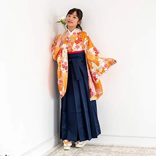 KYOETSUレディース袴3点セット 花和柄 - 着物・浴衣
