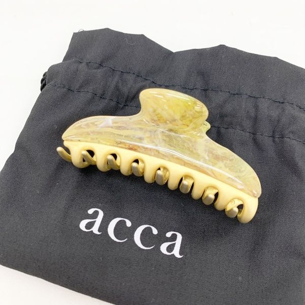 アッカ acca ヘアクリップ バレッタ ヘアアクセサリー 髪留め イタリア製 レディース - ゴールド アクセサリー IF15869