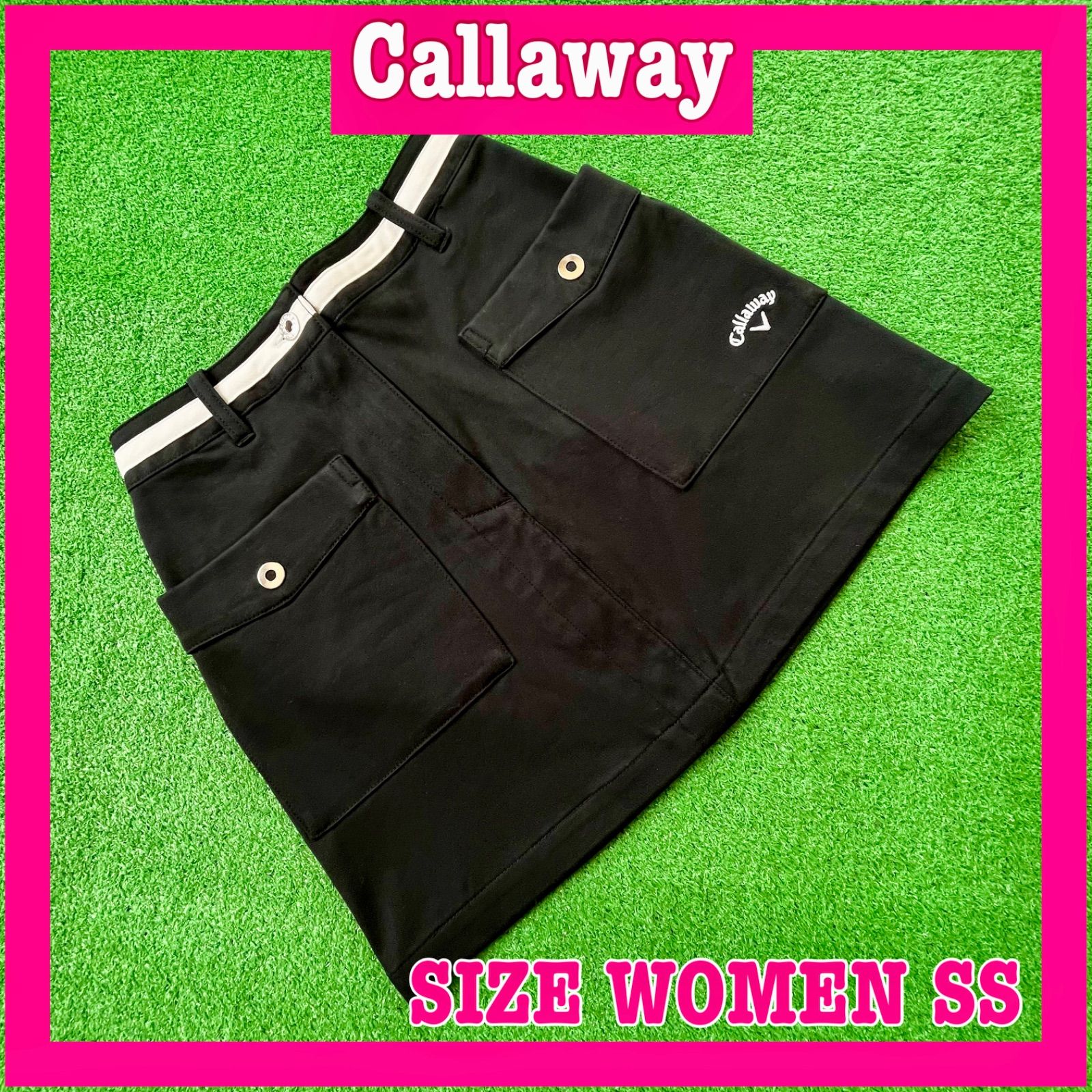Callaway キャロウェイ コットンブレンド ストレッチ ゴルフスカート SS