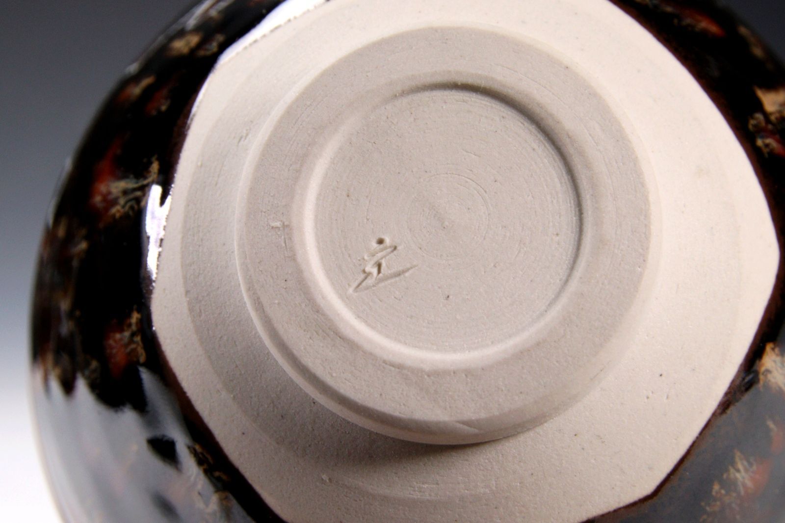 桶谷定一作 鳳凰文玳波天目茶碗