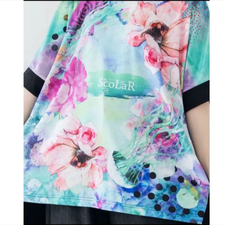 Scolar 花クラゲ柄