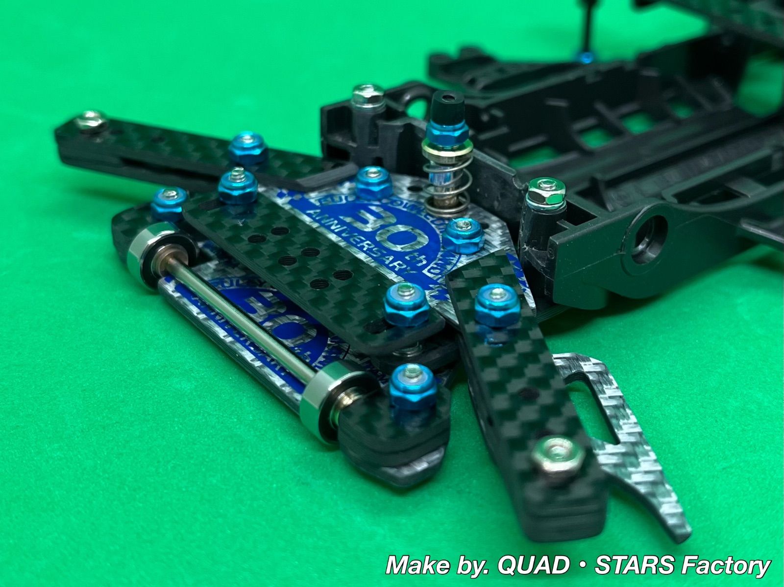 ミニ四駆・FM-Aシャーシ用】1軸リヤアンカー／19mmローラー対応＋リヤ