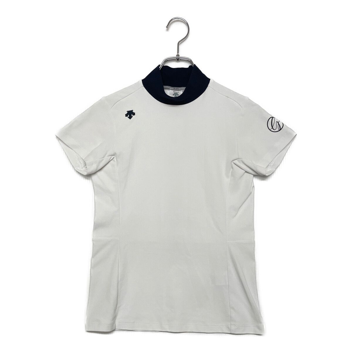 coco 中古 デサントゴルフ DESCENTE GOLF レディース 半袖シャツ M 白 ホワイト モックネック ストレッチ 中古 レディース デサントゴルフ DESCENTE GOLF 半袖シャツ M 白