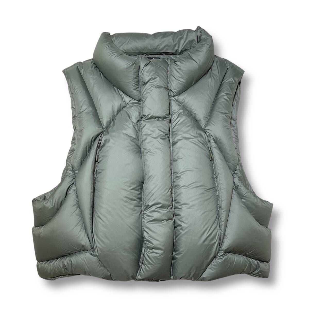 entire studios GRID VEST グリッドベスト カーキ サイズXXL