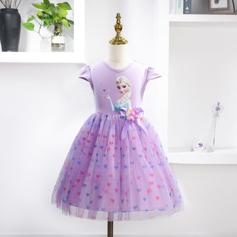 アナと雪の女王　LITTC　110　ワンピース　セット　アナ　エルサ　ディズニー 新品】しまむら Littc アナと雪の女王 エルサ ワンピース 110