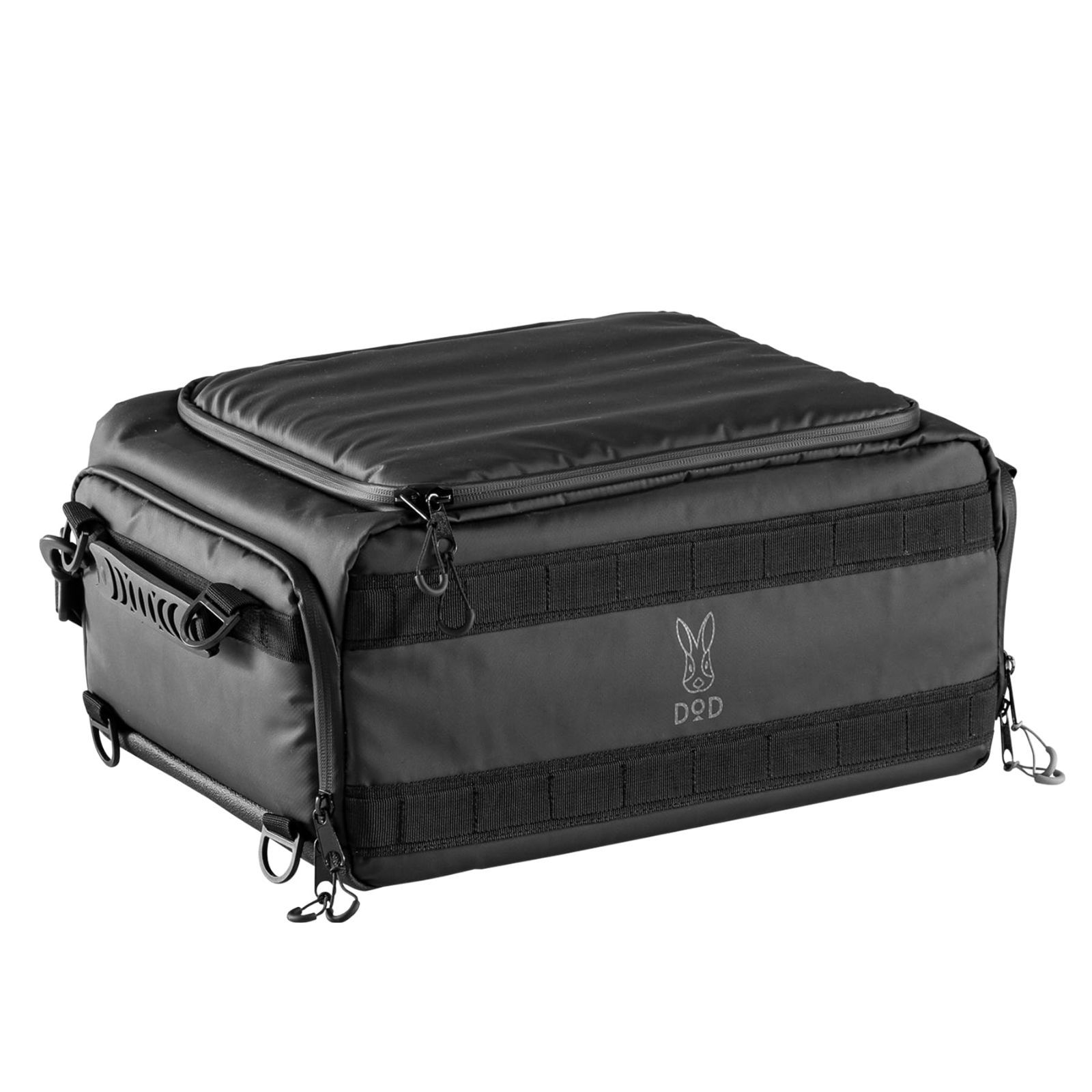 新着商品 DOD ディーオーディー ハコッチャハコ 20 型崩れしにくい 全面 板 入り バイク 用 シートバッグ キャンプ ツーリング 車にも積載しやすい 箱型形状 BG1-035-BK