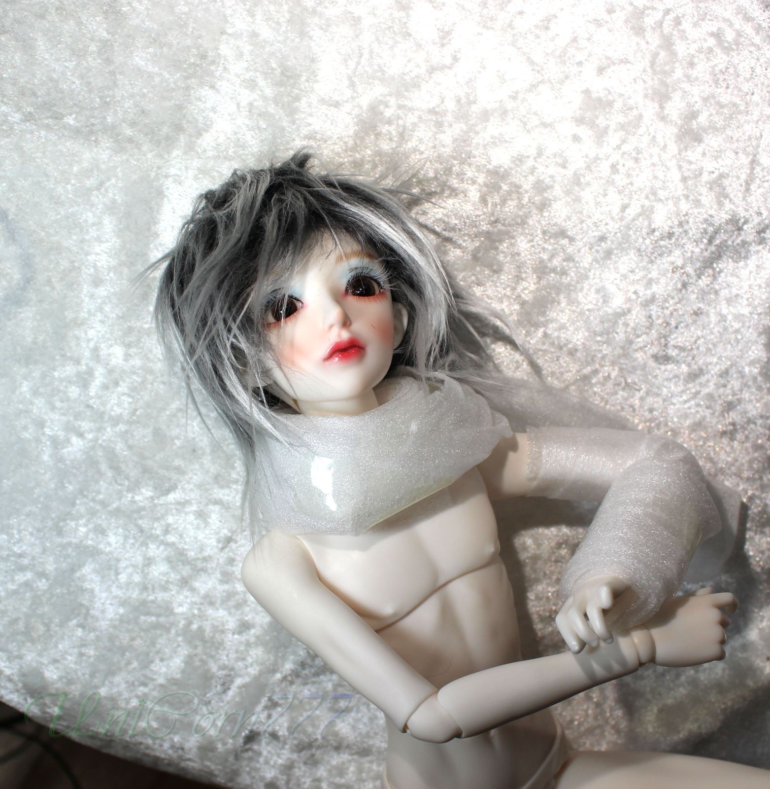 BJD 1/4 魔導士の少年ニエラ（本体＋髪） - メルカリ