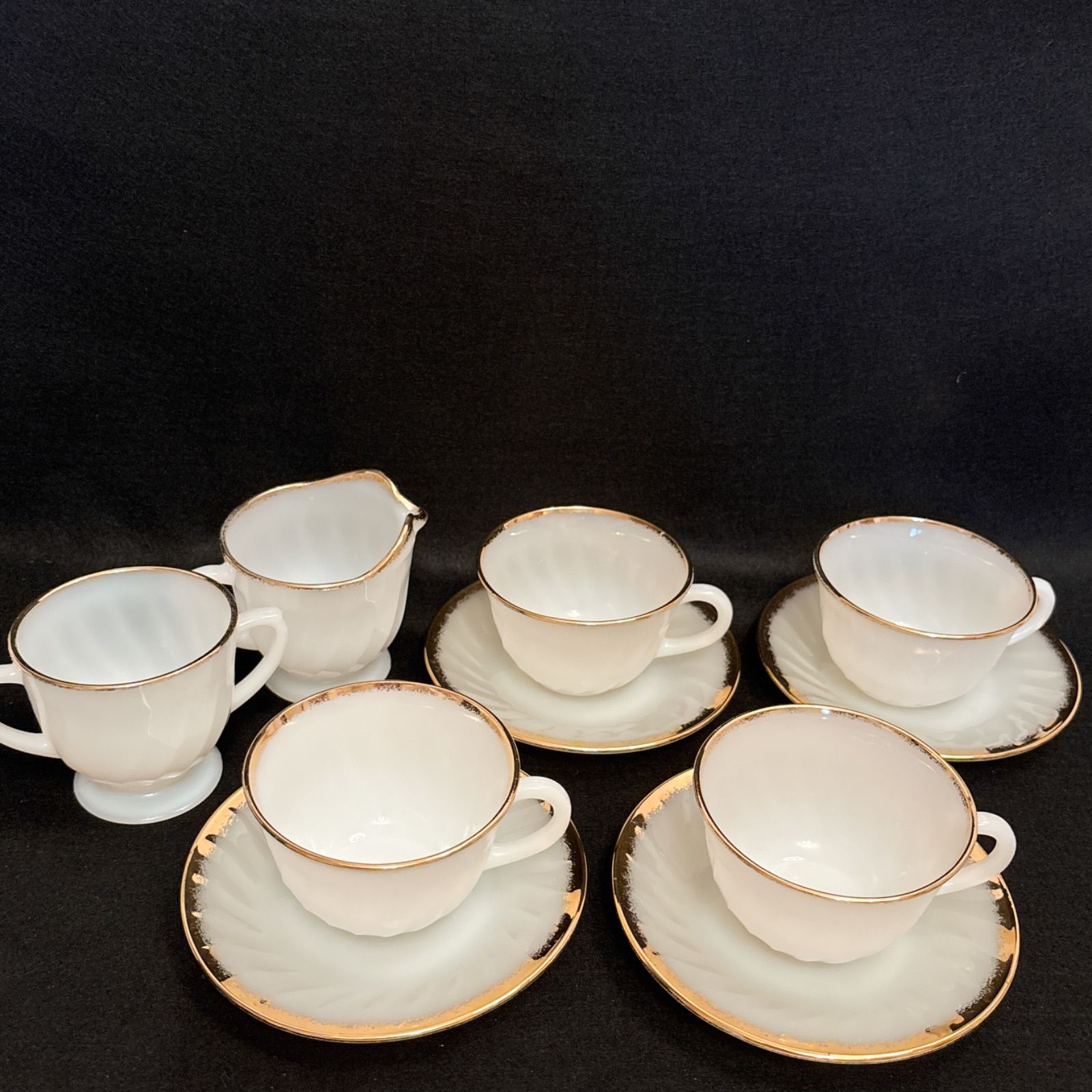 ファイヤーキング （Fireking） アニバーサリー ミルクガラス ティー