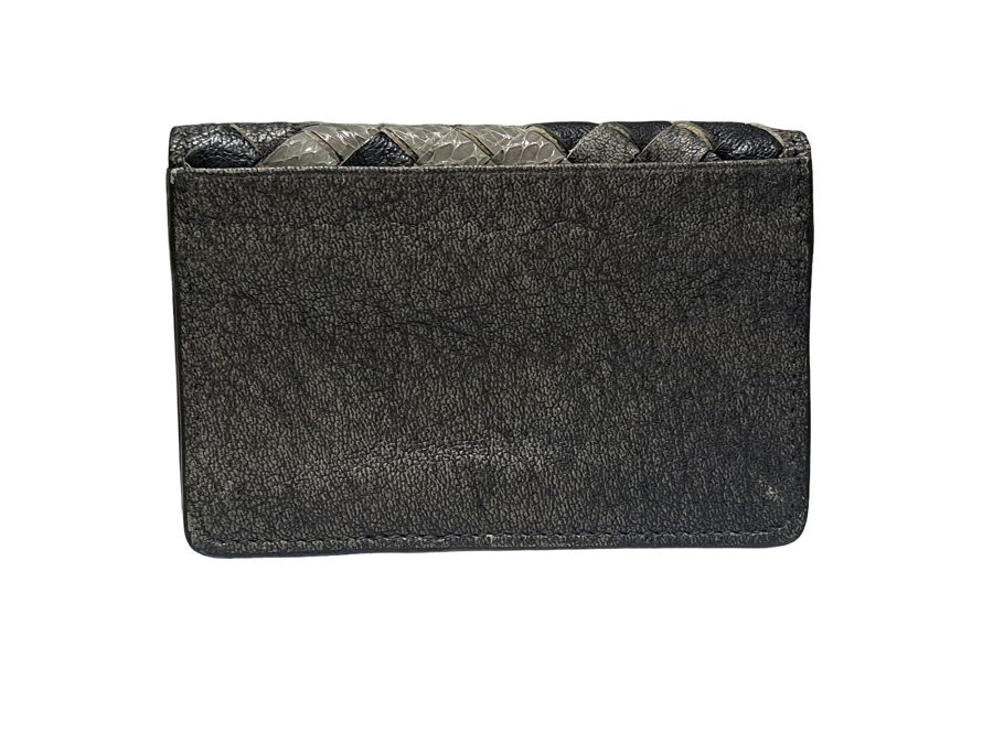 希少✨ ボッテガ ヴェネタ パイソン イントレチャート カードケース 名刺入れ ボッテガヴェネタ BOTTEGA VENETA カードケース 名刺入れ