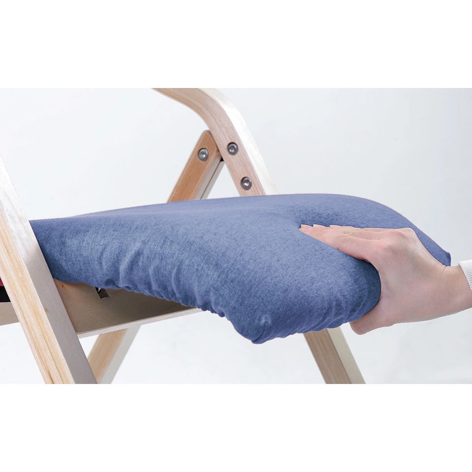 02/28再入荷予定」ブルー ダイニングチェア 木製 完成品 介護椅子