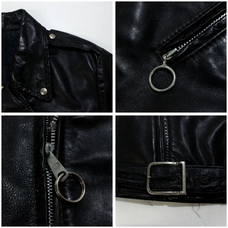 ダブルライダース 70s ビンテージ ZSV ビンテージ 古着 70s 激レア ダブルライダースジャケット革ジャン