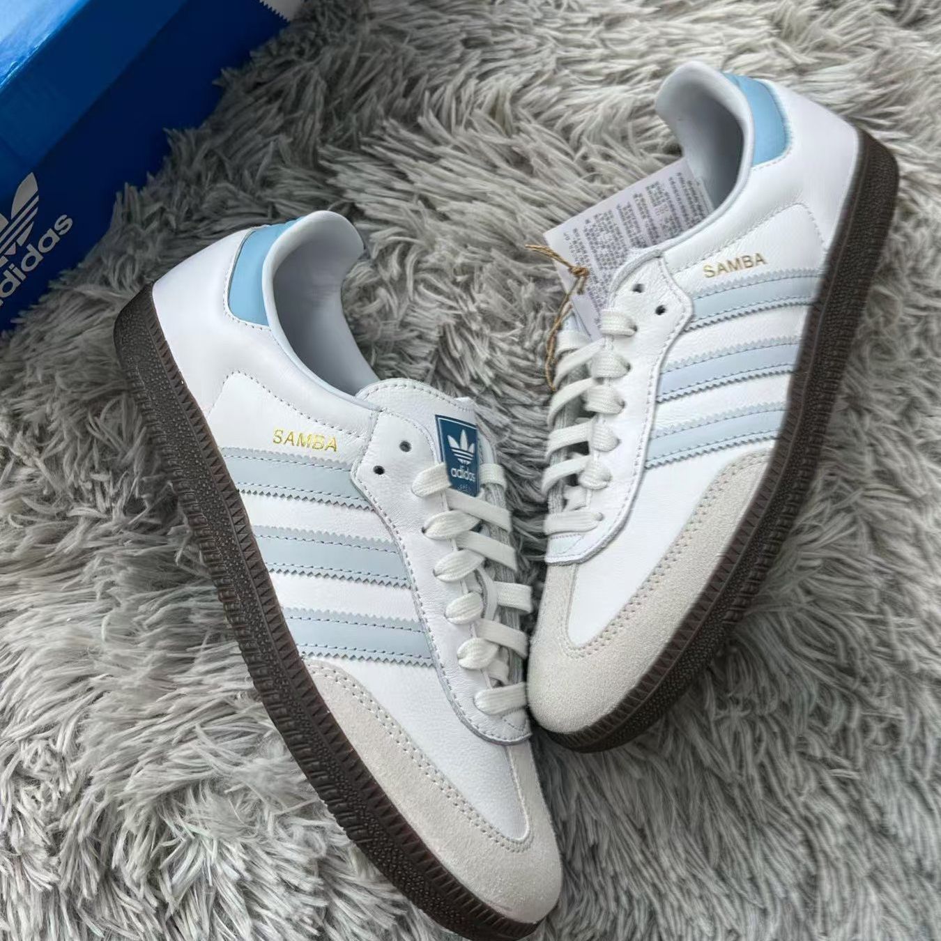 アディダス サンバ OG SAMBA OG クリアスカイブルー（ADIDAS ORIGINALS SAMBA OG FOOTWEAR WHITE/CLEAR SKY/BLUE アディダス オリジナルス サンバ OG JI2003