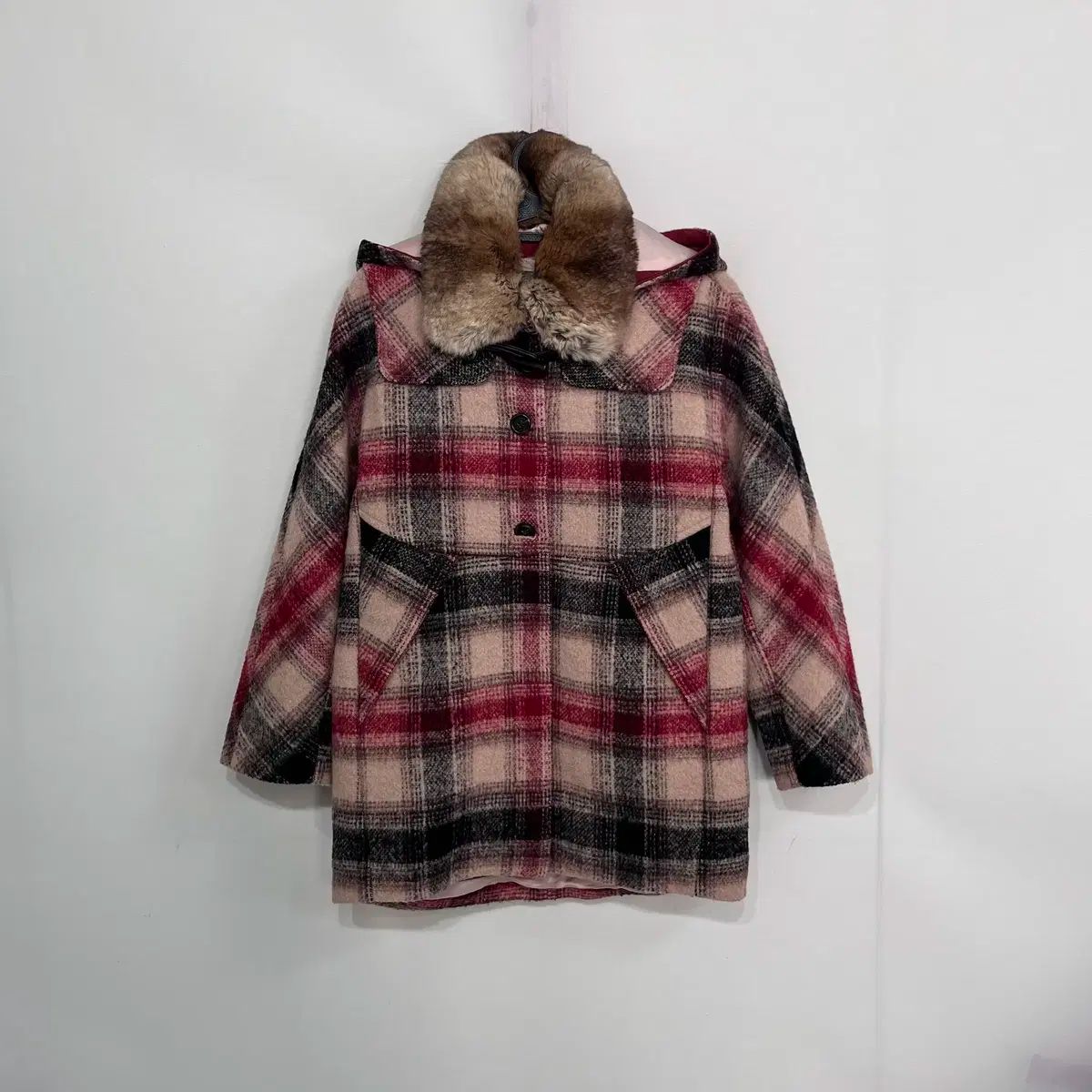 新品】ZARA ベビー ハート柄 ボアジャケット 116cm ベビーコートと