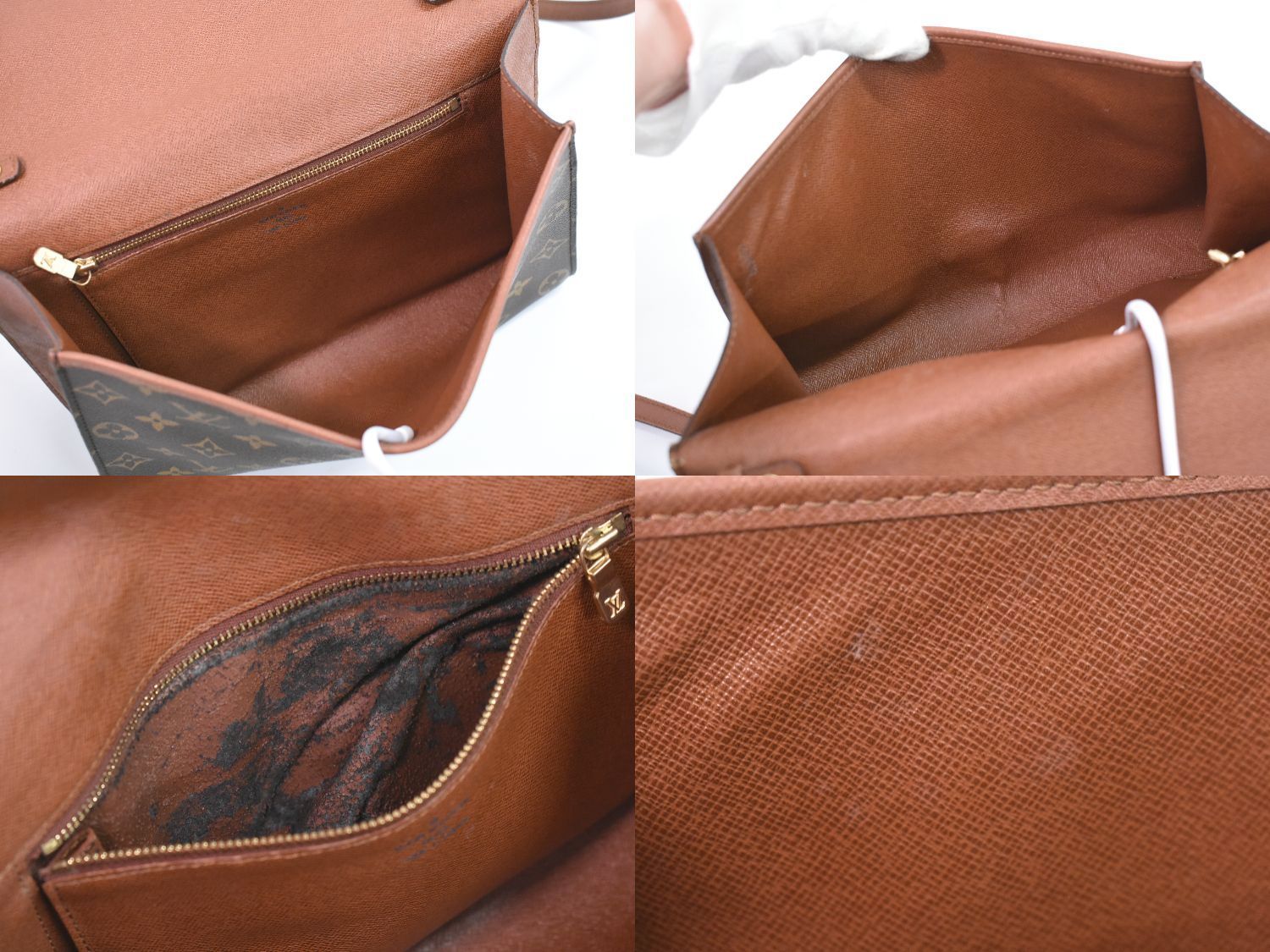 本物 ルイヴィトン LOUIS VUITTON LV ボルドー モノグラム 2WAY ショルダーバッグ ポシェット クラッチバッグ ブラウン M51797 ビトン バッグ 中古 本物 ルイヴィトン LOUIS VUITTON LV ボルドー モノグラム 2WAY