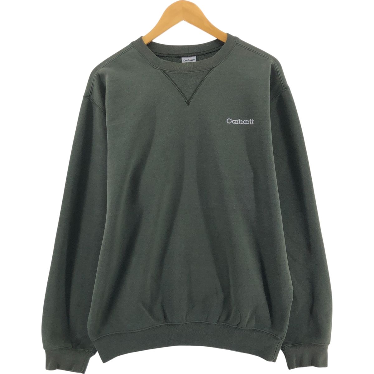 古着 カーハート Carhartt ワンポイントロゴスウェットシャツ トレーナー メンズM相当|eaa543246