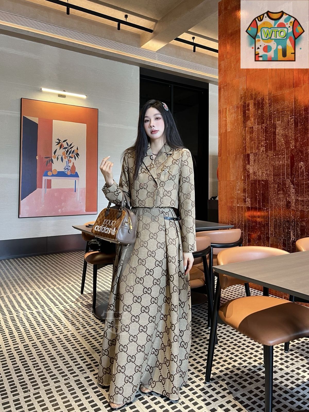 今日特価】Gucci 25 新款 高級クラフトワークシリーズ ダブル G