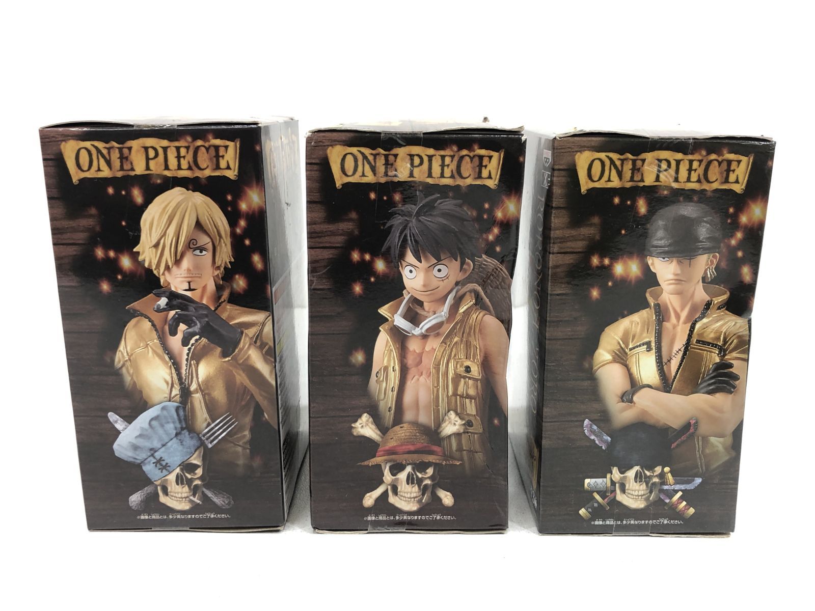 小牧店】未開封 ワンピース DXF フィルムゴールド スペシャル 3体