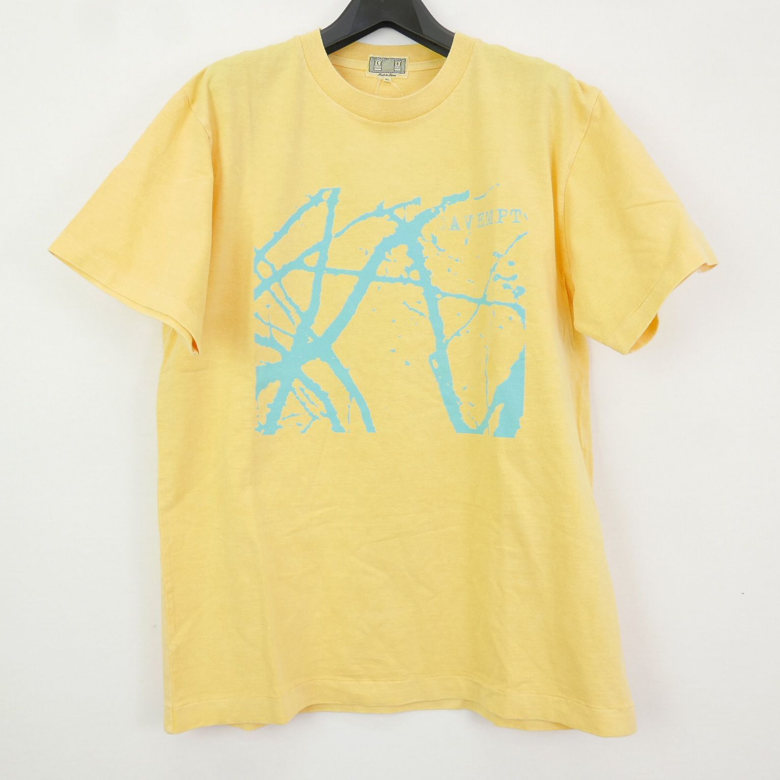 C.E シーイー オーバーダイ クルーネック Tシャツ YELLOW XL メンズ