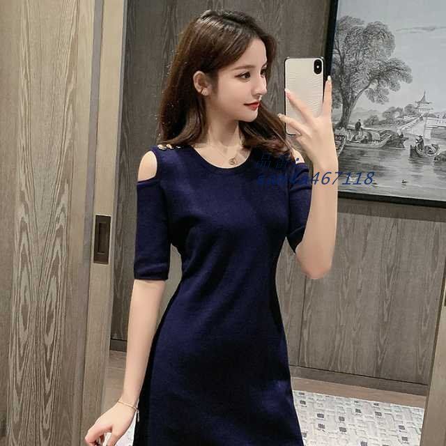 オープンショルダーワンピース