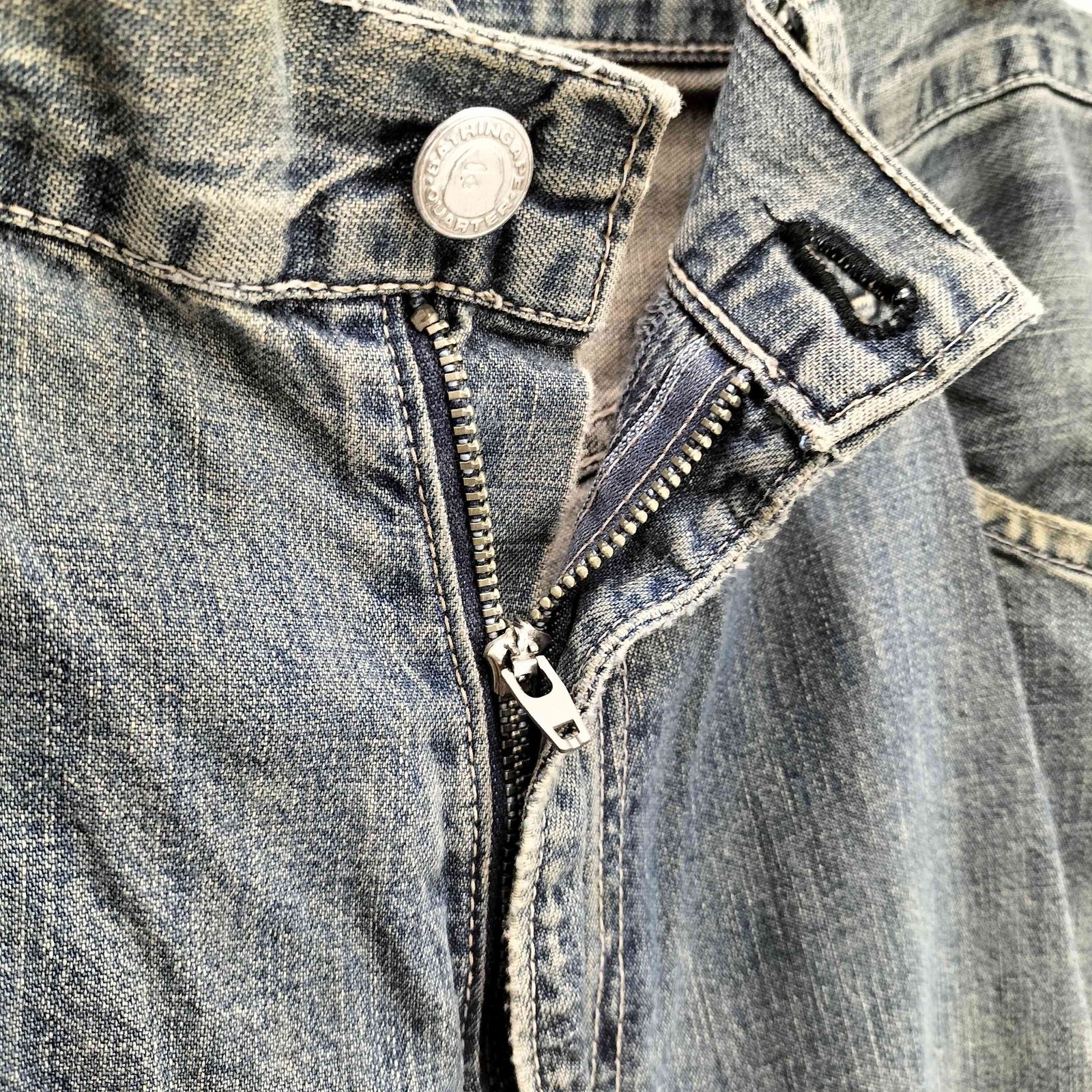 アベイシングエイプ A BATHING APE 90S 三角タグ 6P ジップフライ