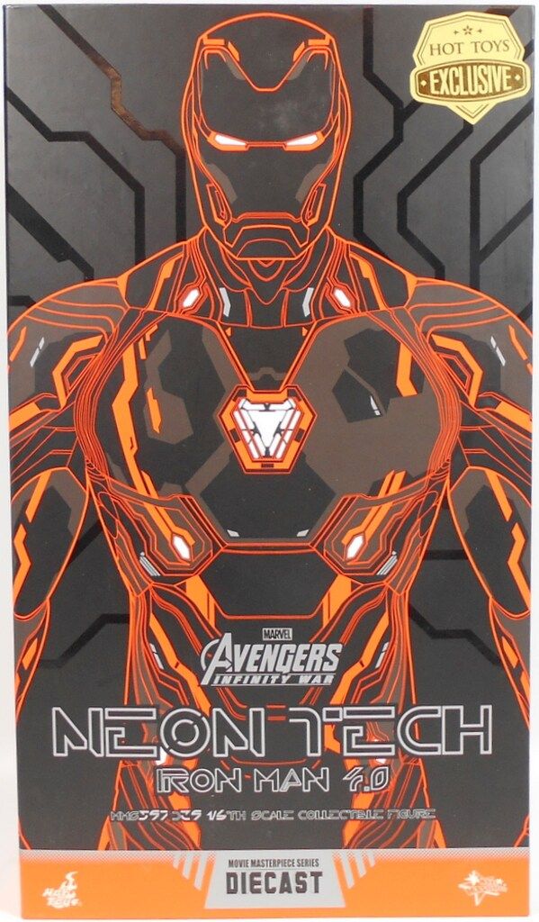 HOTTOYS MOVIE MASTERPIECE DIECAST IRON MAN MARK 50 NEON TECH ORANGE MMS597