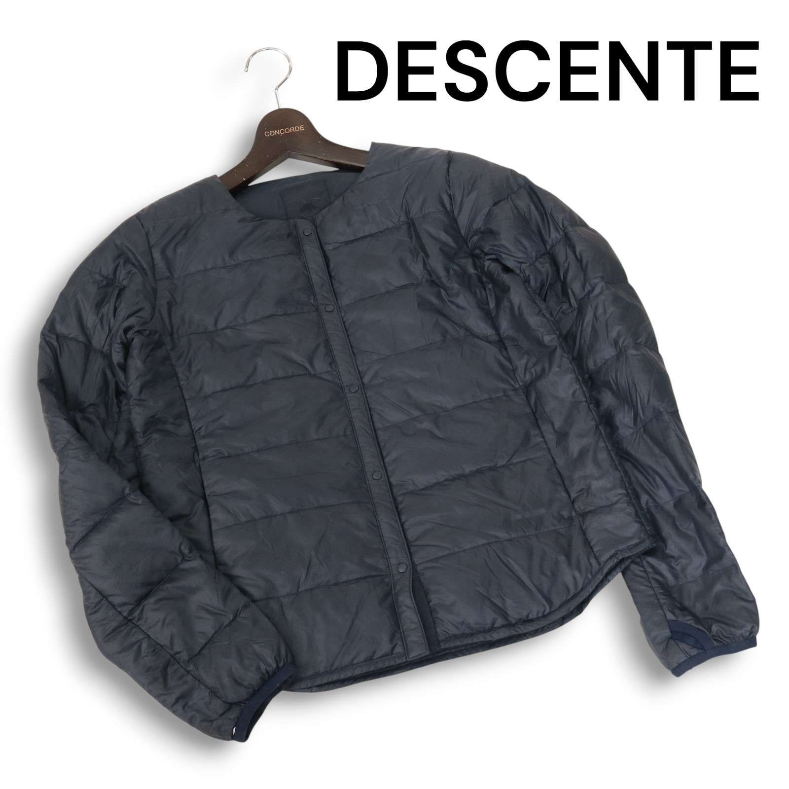 DESCENTE デサント 秋冬 HEAT NAVI☆ ノーカラー ライト ダウン 